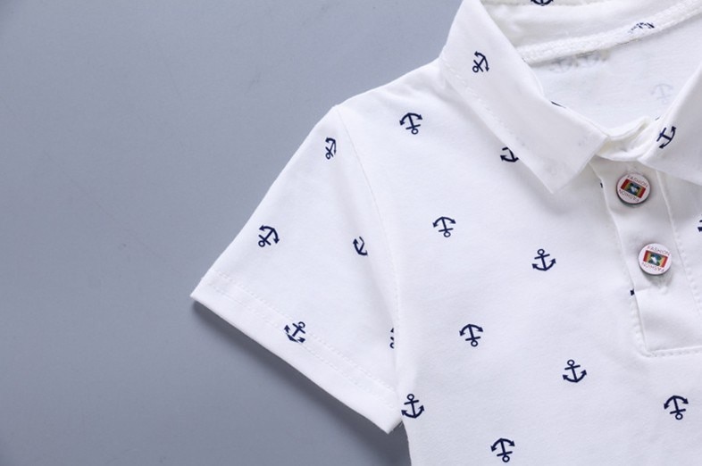 Baby Boy's Anchor Printed Shirt and Shorts Set Baby Boy's Anchor Printed Shirt and Shorts Set